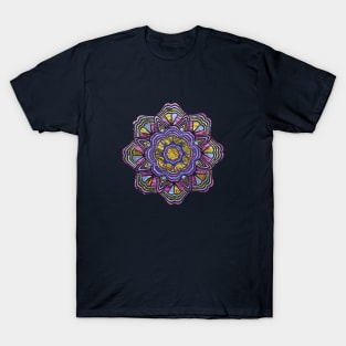 Metal Ethnic Oriental Mandala Jewel T-Shirt